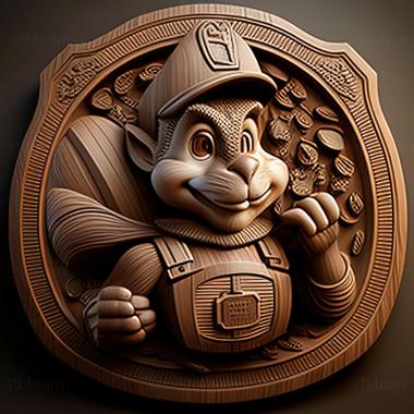 3D model st Nut from Chip and Dale rush to the rescue (STL)